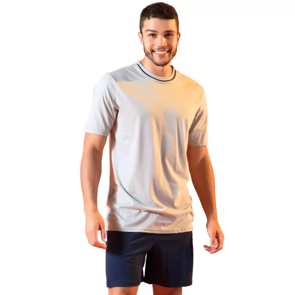 Conjunto Pijama Camiseta Shorts Verão Algodão Keeper