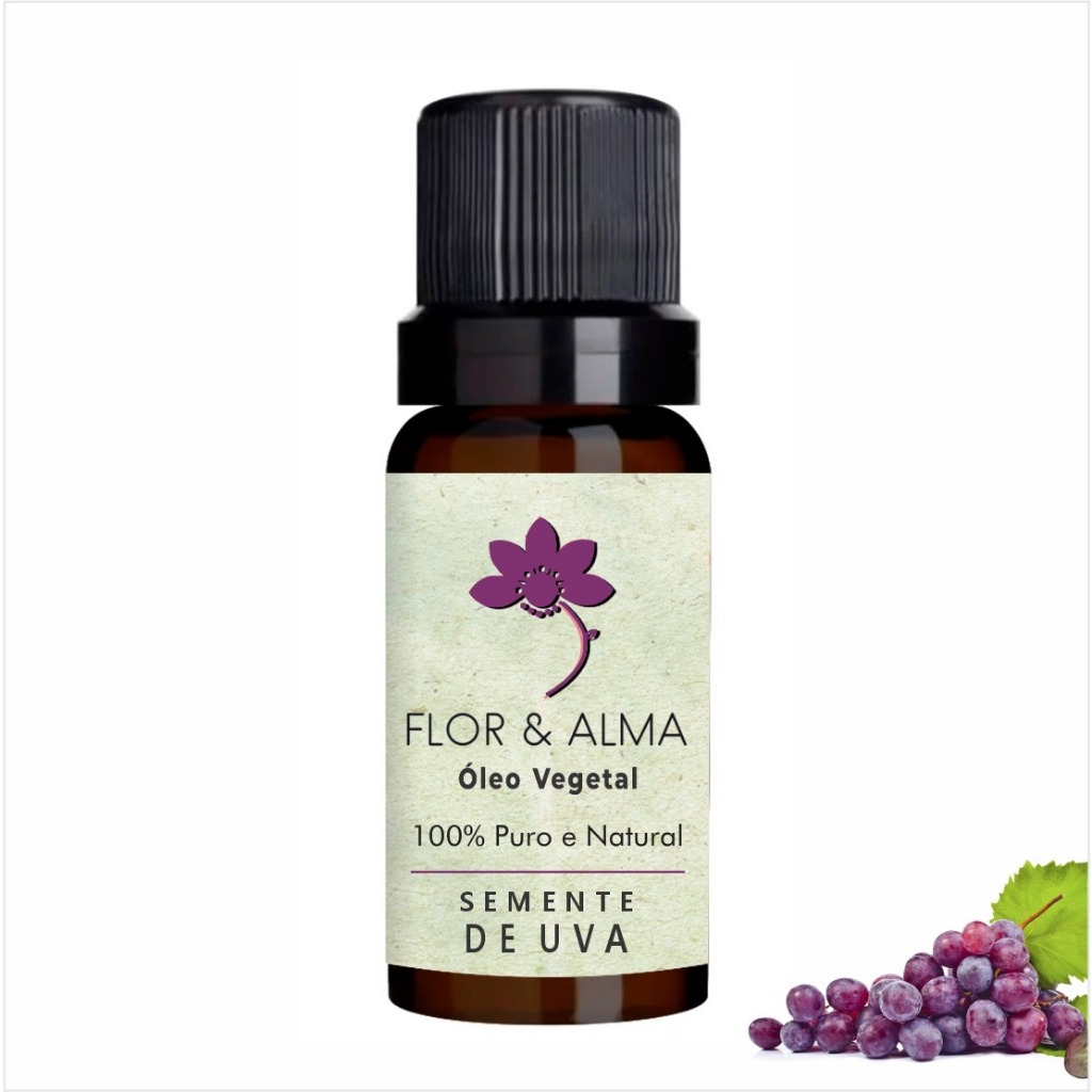 Óleo Vegetal Semente de Uva Puro e Natural