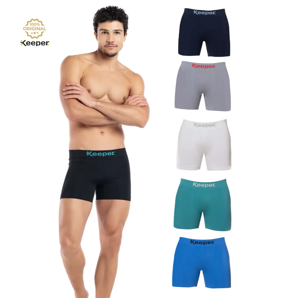 Kit 3 Cuecas Boxer Poliamida Sem Costura – Keeper