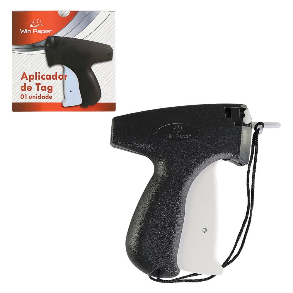 Fixador Resistente de Etiqueta Seguro Pistola Prática de Tag Preto