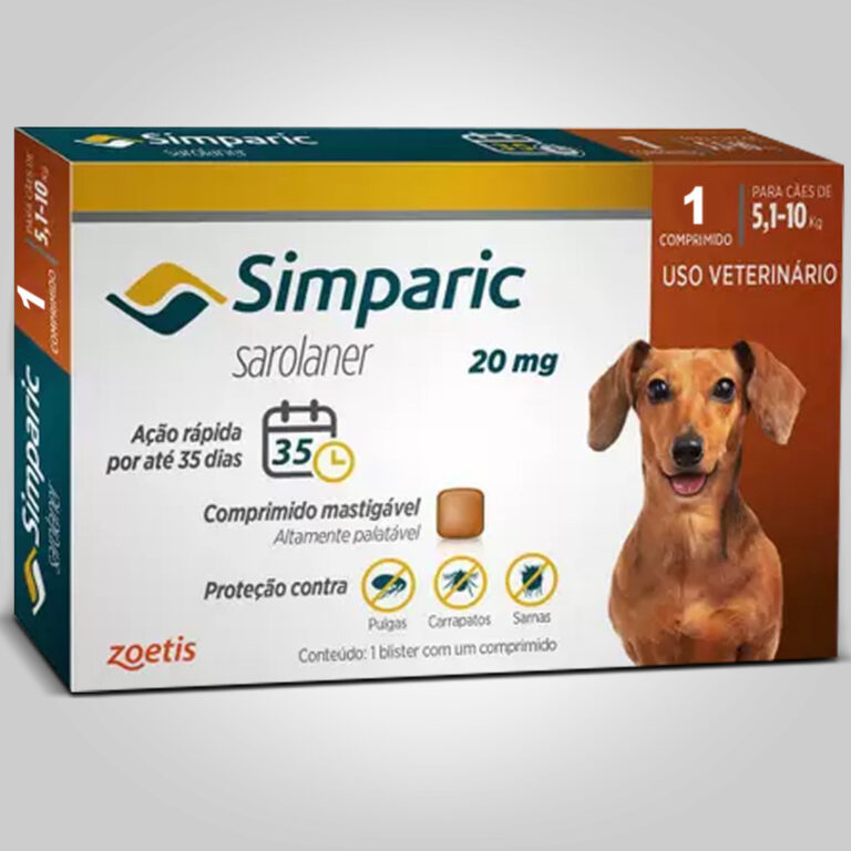 Antipulgas e Carrapatos Simparic 20mg para Cães 5