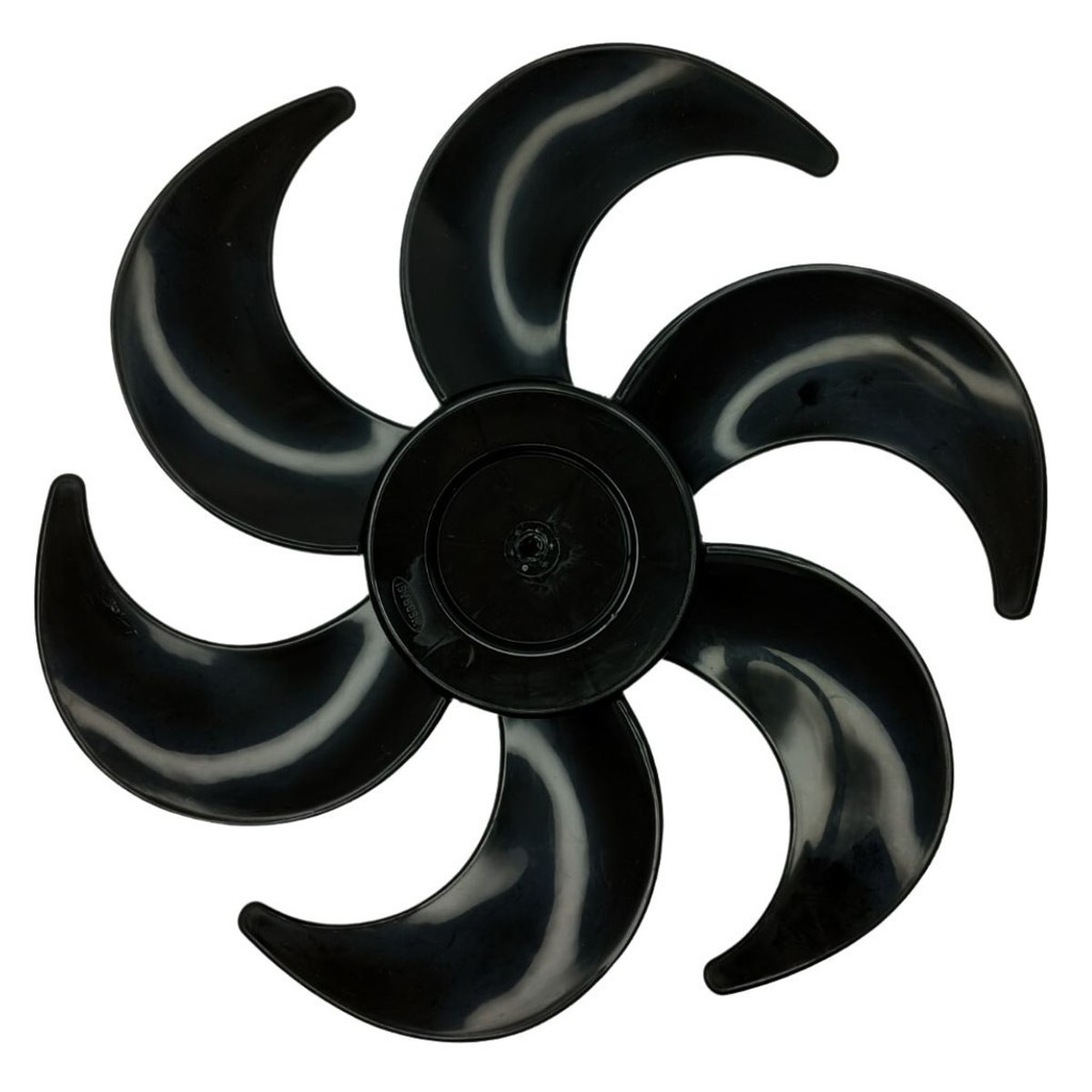 Hélice Preta 6 Pás 30cm para Ventilador Modelo Alívio Reposição