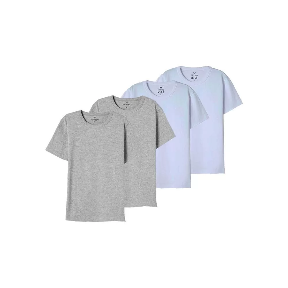 Kit com 4 Camisetas Infantil Hering 5dyr
