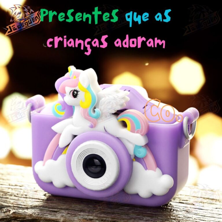 Câmera de Vídeo Digital Unicórnio com Estojos d