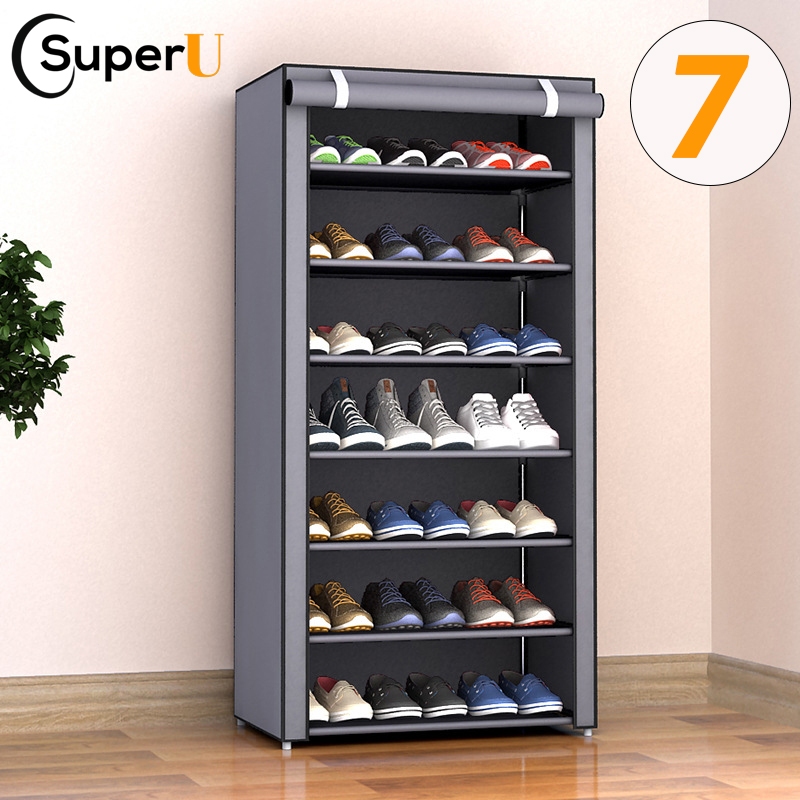 Sapateira com 9 Prateleiras para Organizar Sapatos Calçados Chinelos Roupas Objetos 24 Pares SUPER U