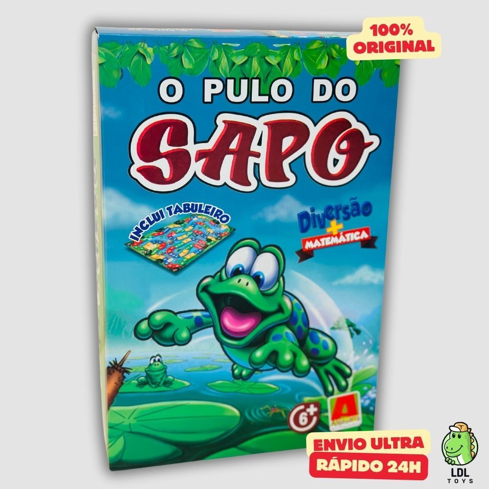 Jogo de Tabuleiro Dados Pulo Do Sapo Matematica Algazarra
