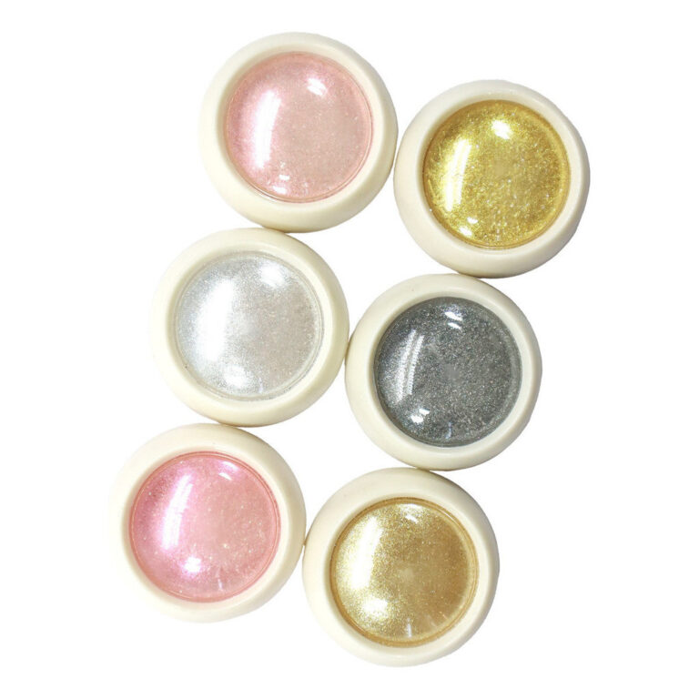 Kit 6 Pó Cromo Metalizado Unhas Cromado Decoraç