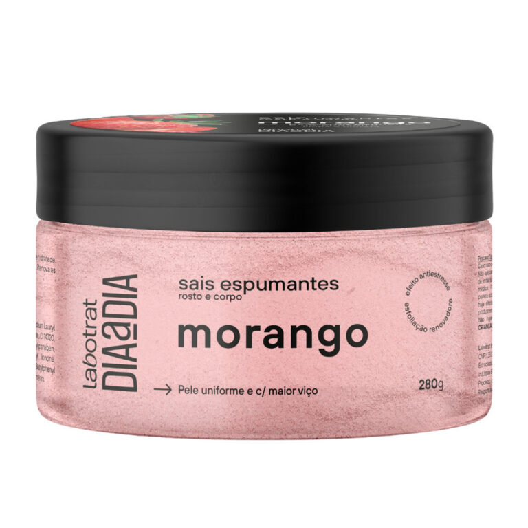 Sais de Banho Espumante Rosto e Corpo Morango Labo