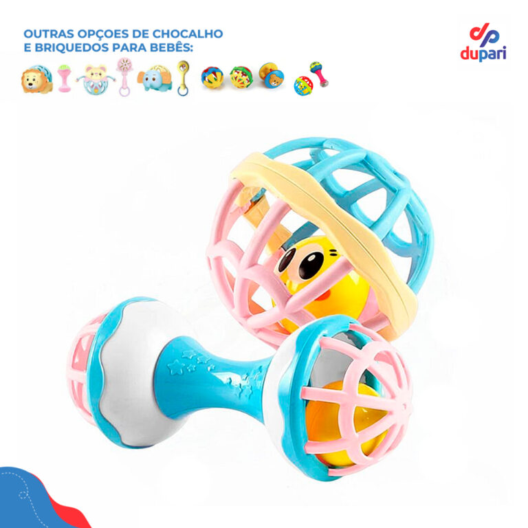 Chocalho Divertido Bolinha Mordedor Brinquedo de B