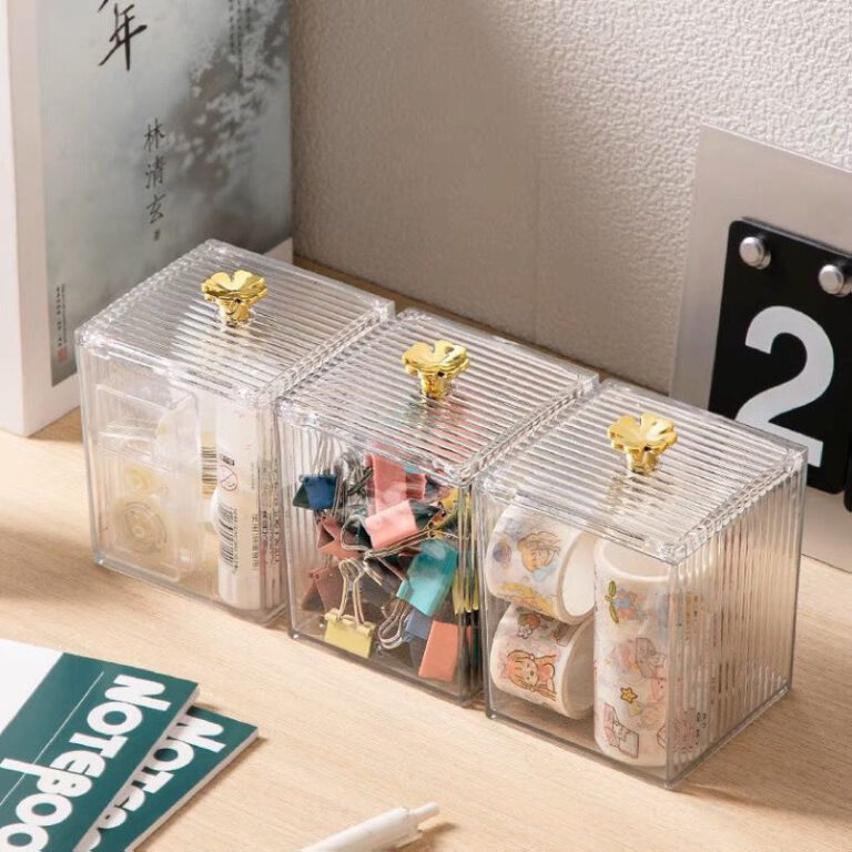 Kit de Porta Algodão Cotonete Multiuso Organizado