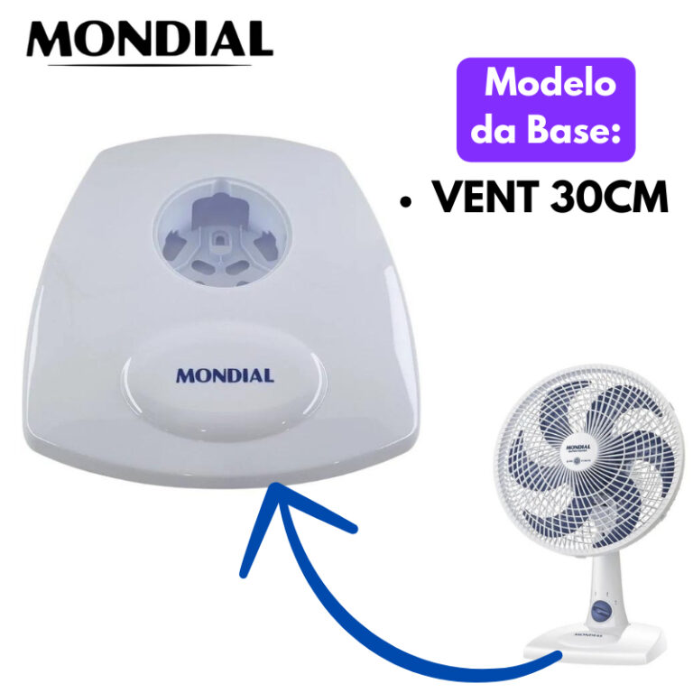 Base Ventilador Mesa Mondial 30cm Nv-15-6p Origina