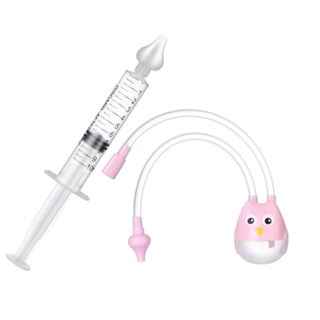 Kit 1 Seringa E 1 Aspirador Lavagem e Limpeza Nasal Bebês Envio Rápido