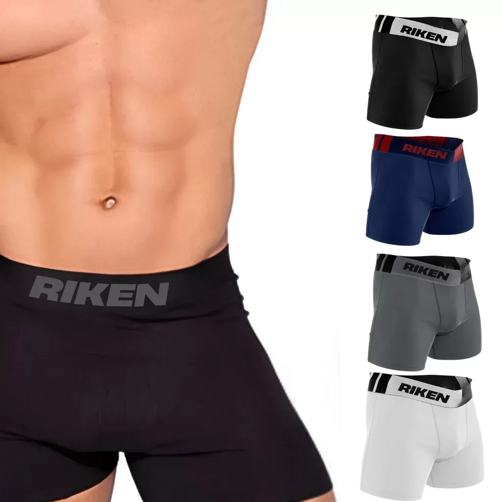 Kit Cuecas Masculinas Boxer Microfibra com 6 Unidades