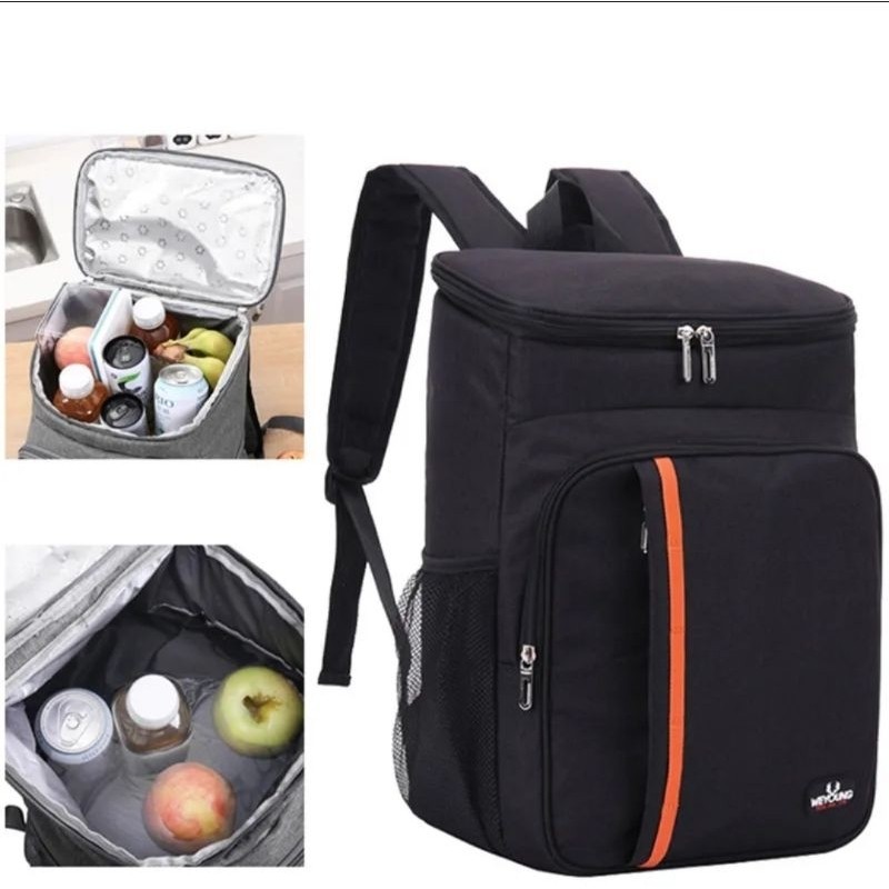 Mochila Térmica Cooler Capacidade 18L Impermeável Portátil Piquenique Quente Frio