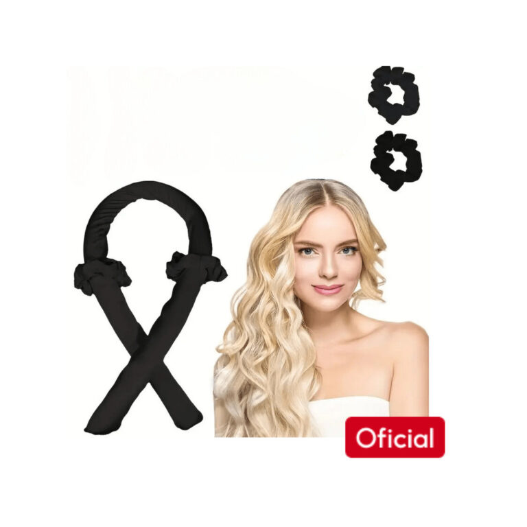 Modelador Curling Rod Cetim Sem Calor + 2 Scrunchi