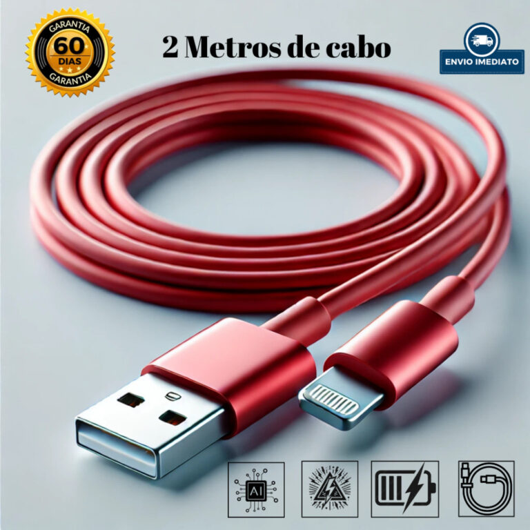 Cabo Lightning USB-C para iPhone 7 a 14 PRO Ipad I
