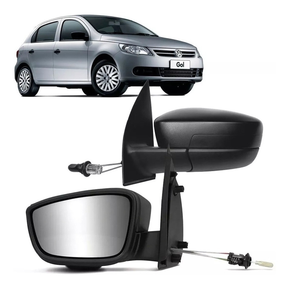 Retrovisor Gol Voyage G5 2008 2009 2010 2011 2012 13 C/controle