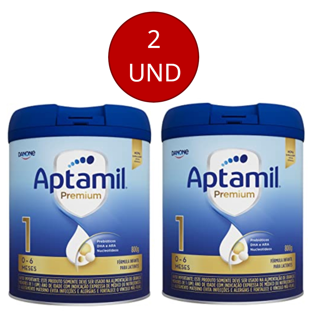 KIT C/ 2 APTAMIL PREMIUM 1 0-6 MESES 800GR 2UND