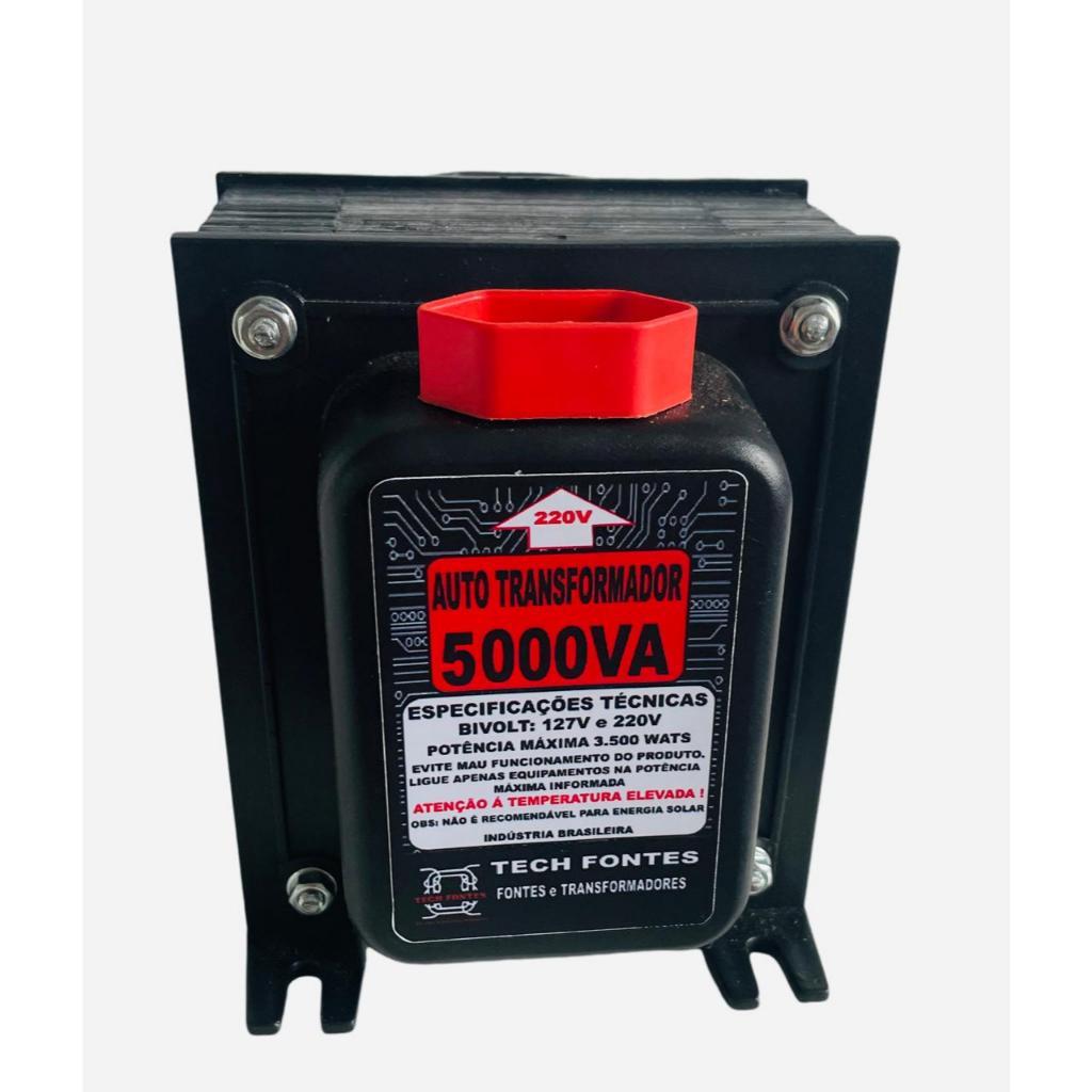 Auto Transformador 5000va  – Bivolt 110v P/ 220v- Ar 11.000 Btu – 3500W