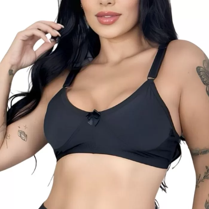 Sutiã Sem Bojo Fitness Sem Aro Respirável Moda 