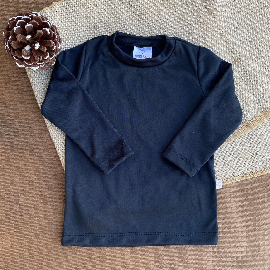 Blusa Segunda Pele Térmica Infantil Preto