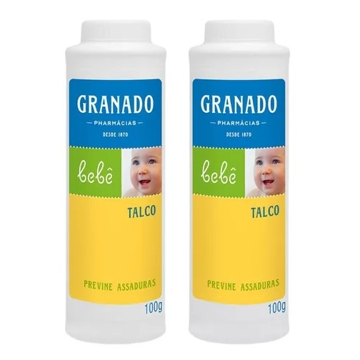 Kit 2 Talcos Granado Bebê Antiassaduras 100g