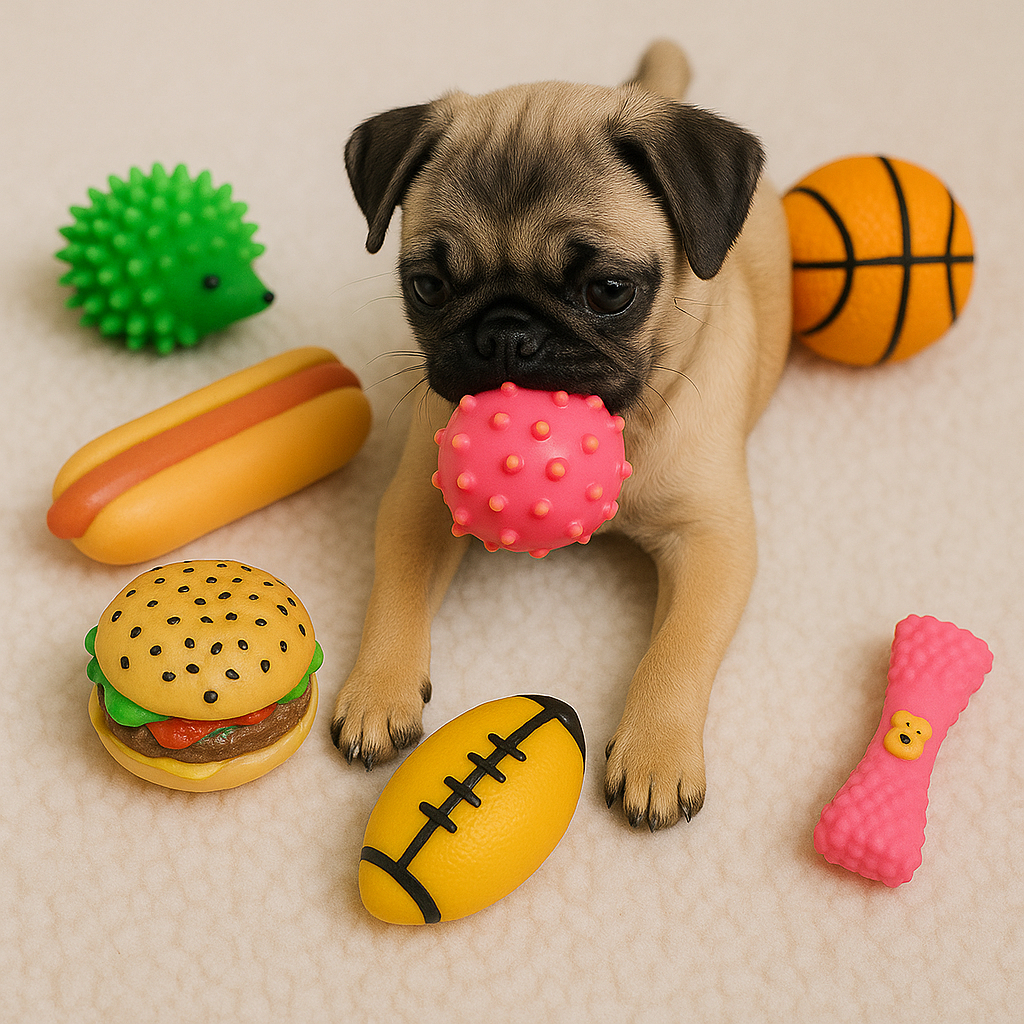 Kit Mordedor com Apito Pet 2/3/7 Antiestresse Para Cachorros Porte Medio e Grande