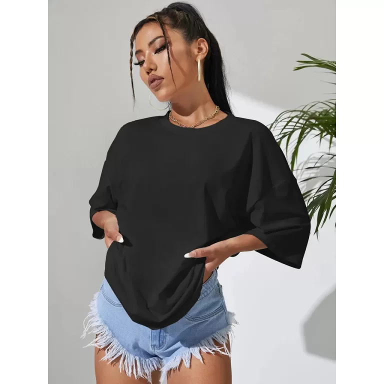 Camisa Camisetão Básica Feminina 100% Algodão L