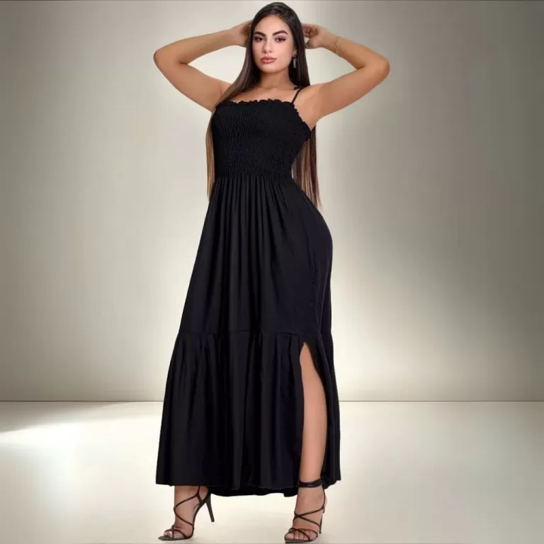 Vestido Longo Para Gestantes Alcinha Ajustável Fe