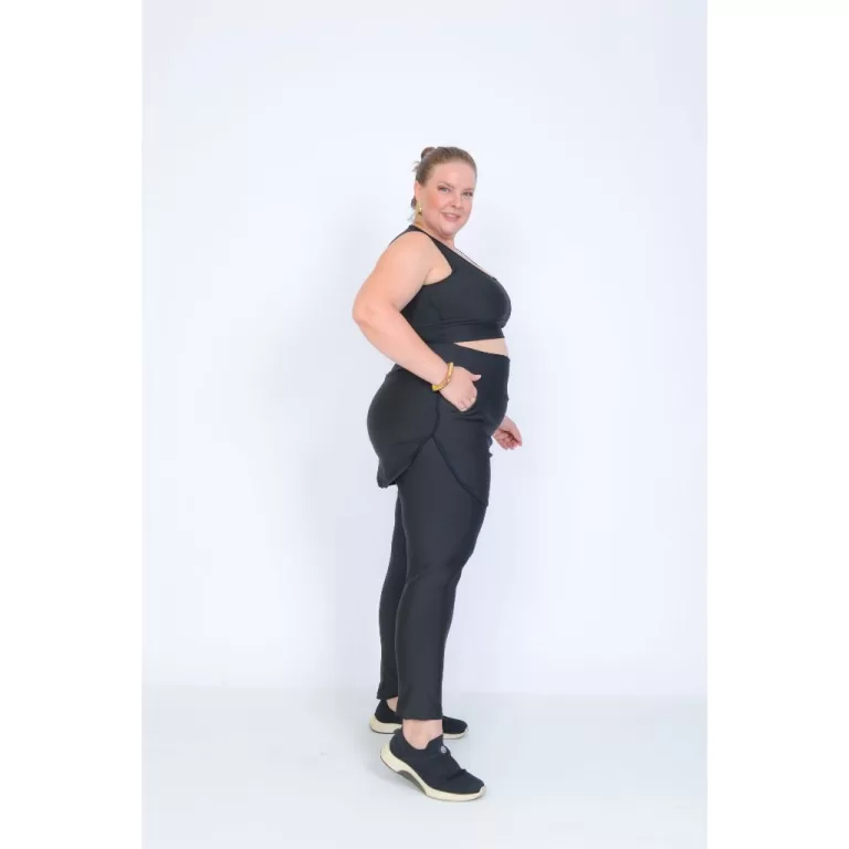 Conjunto Plus Size legging Para Academia Calça e 