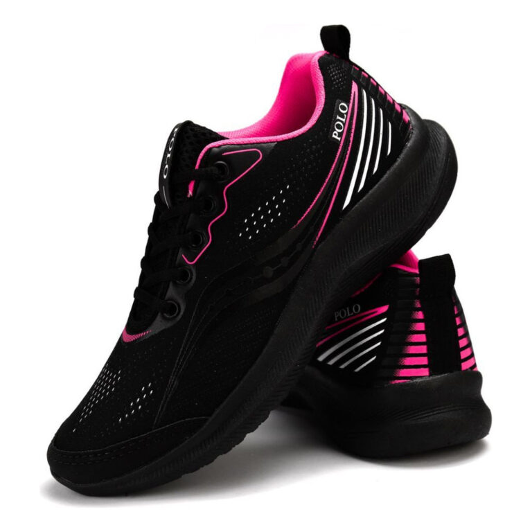Tênis Feminino Polo Running Corrida Caminhada Aca