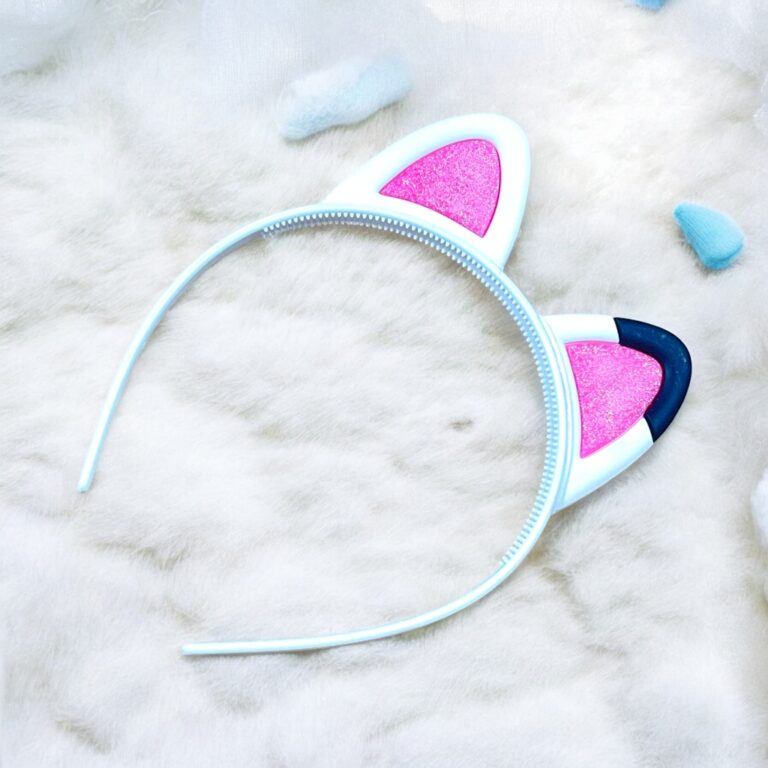 Arco Tiara Com Gliter Orelha Emborrachada Infantil