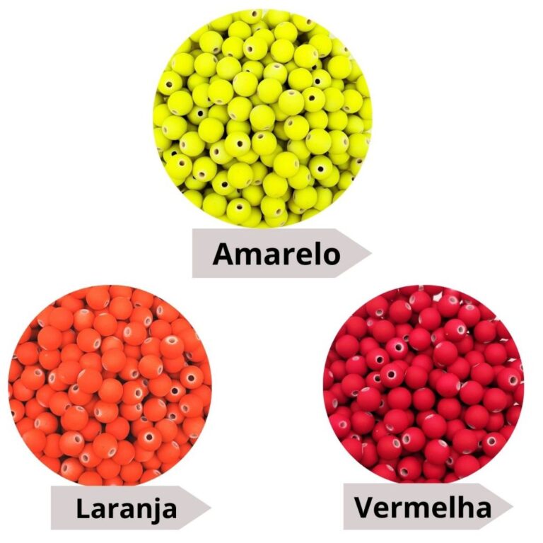 Pérola Emborrachada 10mm Cores Vibrantes Para Cus