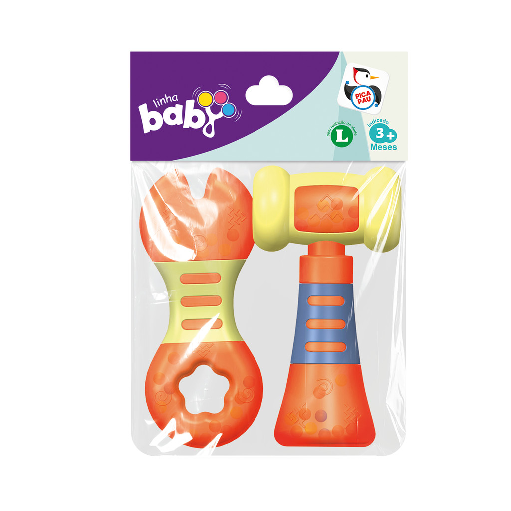 Chocalho e Mordedor para Bebês acima de 3 meses