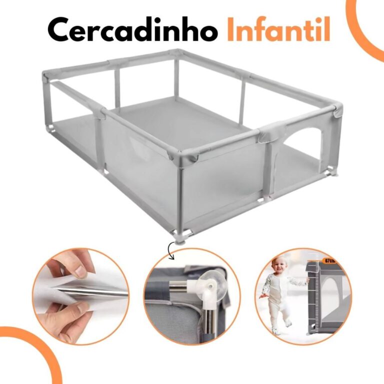 Cercadinho Bebê Grande Infantil Portátil Chiquei
