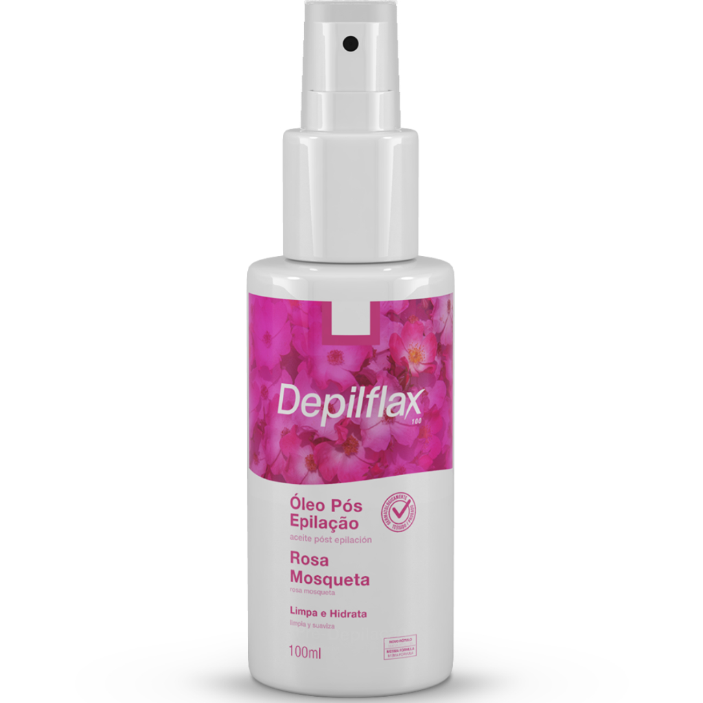Depilflax Óleo Pós Depilação Corporal Rosa Mosqueta Limpeza Hidratação 100ml