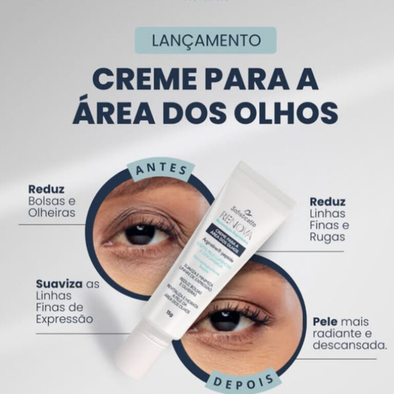 Olheiras clareador Creme Para Área dos Olhos Hidr