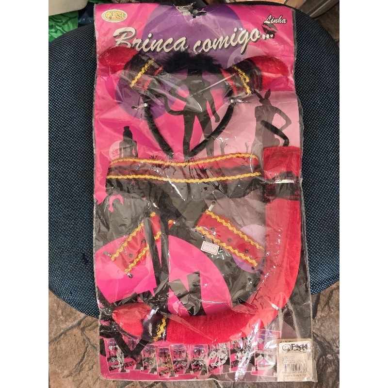 fantasia adulto brinca comigo diabinha Carnaval festas aniversário