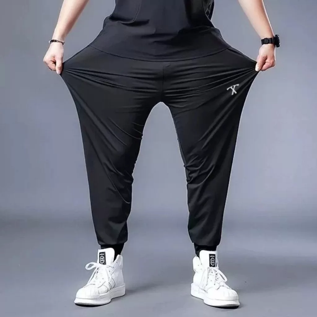 Calça Jogger Tactel com Elastano para Treino Esportiva Masculina Ziper No Punho