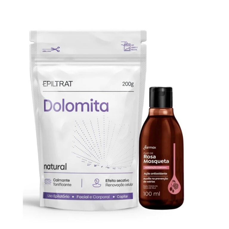 Dolomita + Rosa Mosqueta Kit Clareador Farmax (200