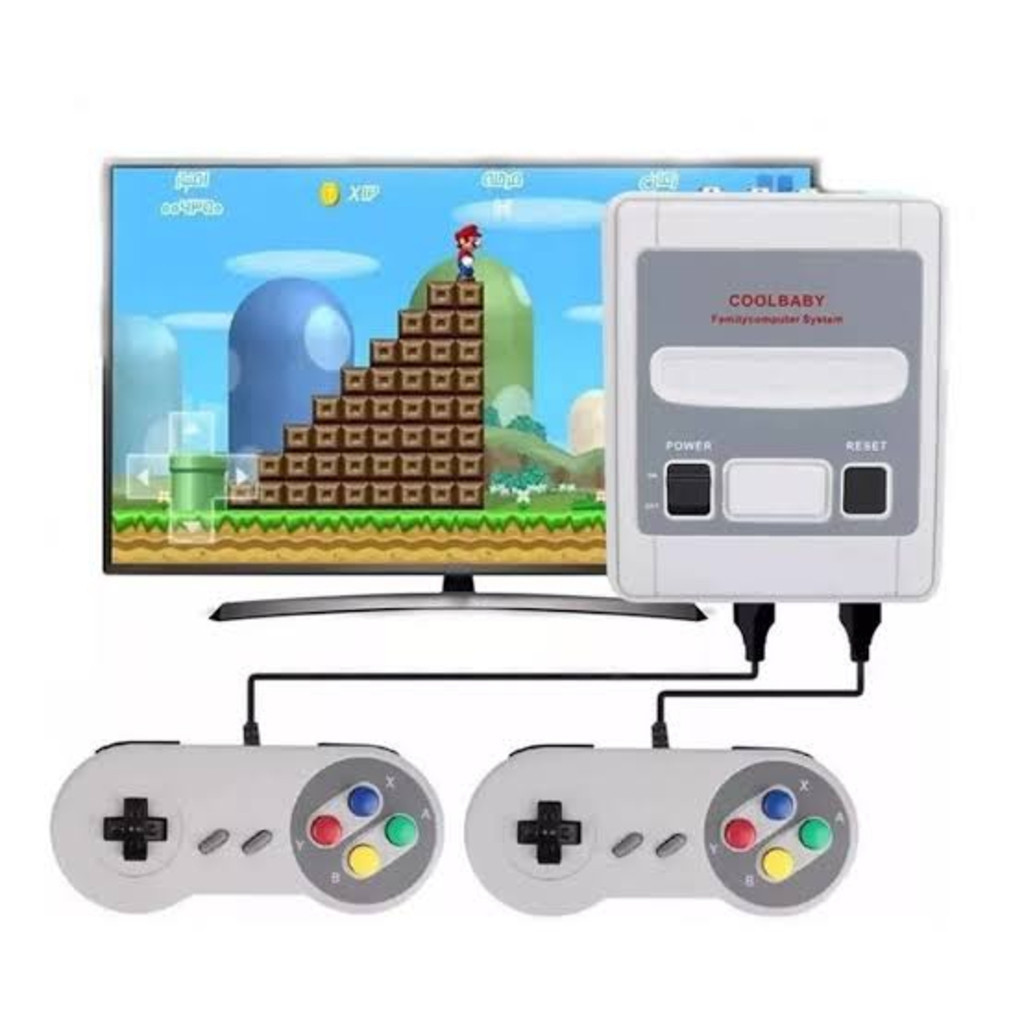 Video Game Classic Super Nintendo Mini SNES Com 2 Controles 8 Bits 620 Jogos