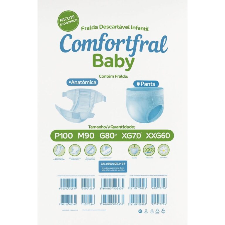 Fralda Calça Confortfral tipo calcinha/cueca infa