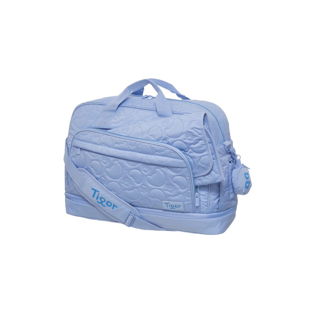 Tigor T Tigre mala maternidade grande Puff bebê cor azul
