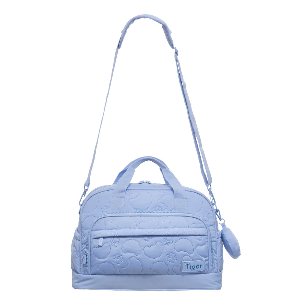 Tigor T Tigre mala maternidade Média Puff bebê cor azul