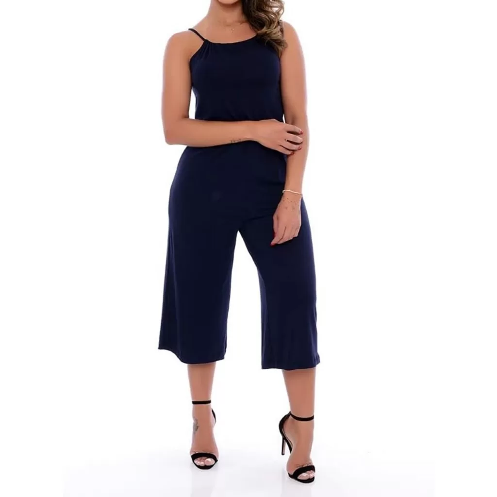 Macacão Preto Pantacourt Para Gestante Tamanho G