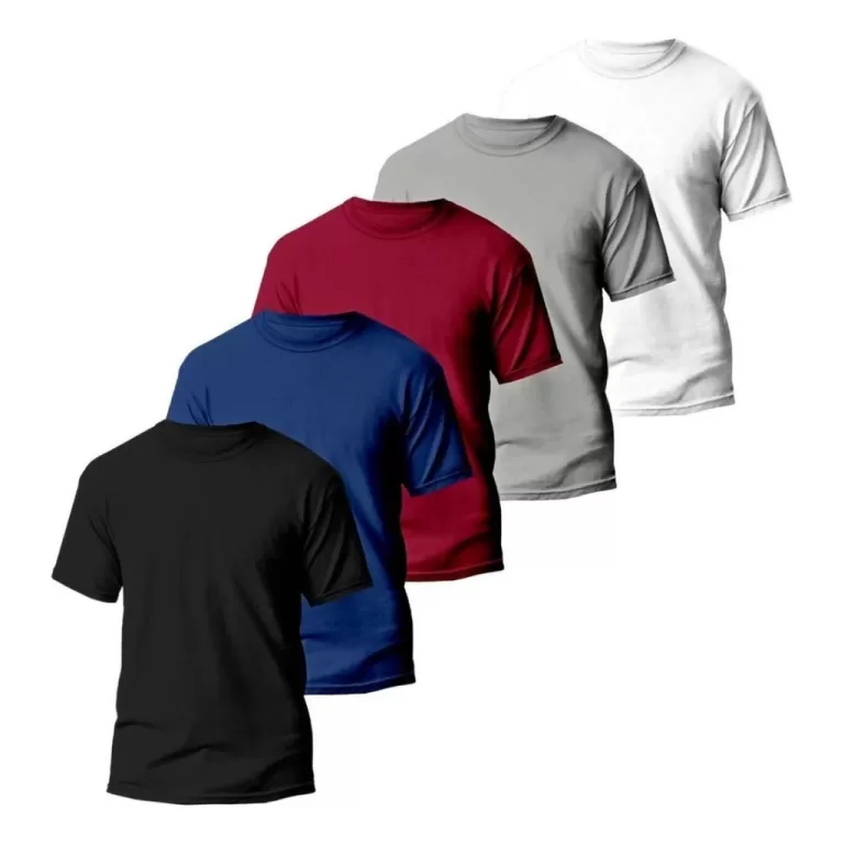 Kit 5 Camisetas Básicas Masculina Dryfit Lisa Mod