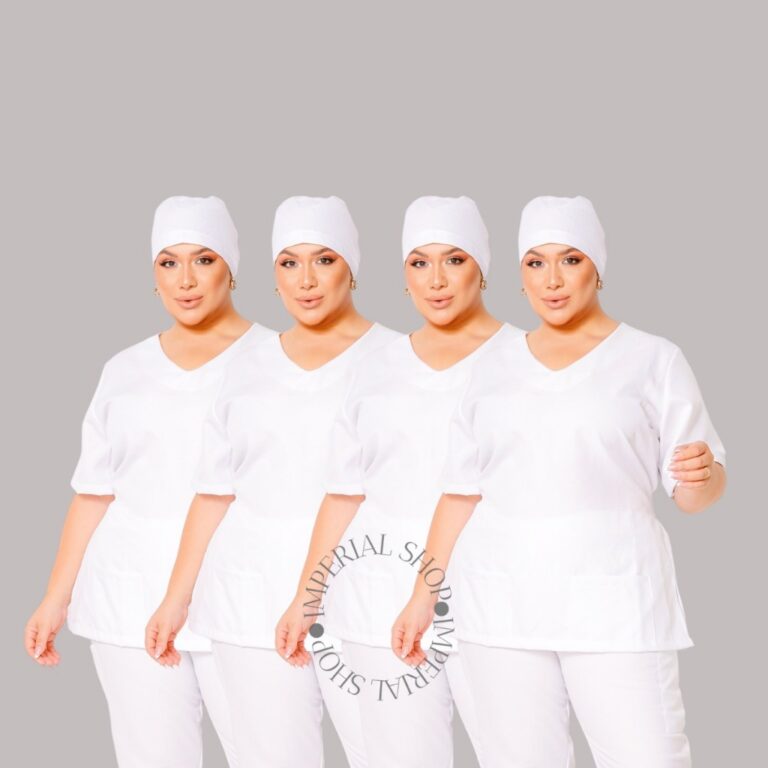 Kit 4 Uniforme Hospitalar Clínica Scrub Plus Size