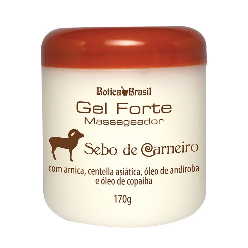 Gel Forte Sebo de Carneiro Massageador 170g Arnica, Centehla Asiática e Óleos Naturais