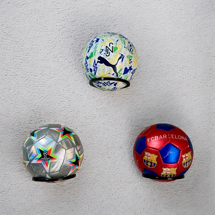 Kit com 3 Suportes Equilibrium Bola organiza Compatível com Futebol Vôlei Basquete Overball