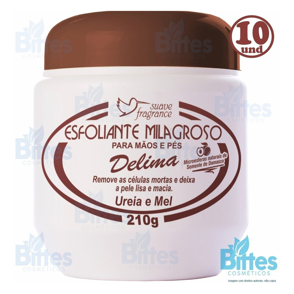 10 Esfoliante Delima Milagroso Suave Fragrance Pele Atacado